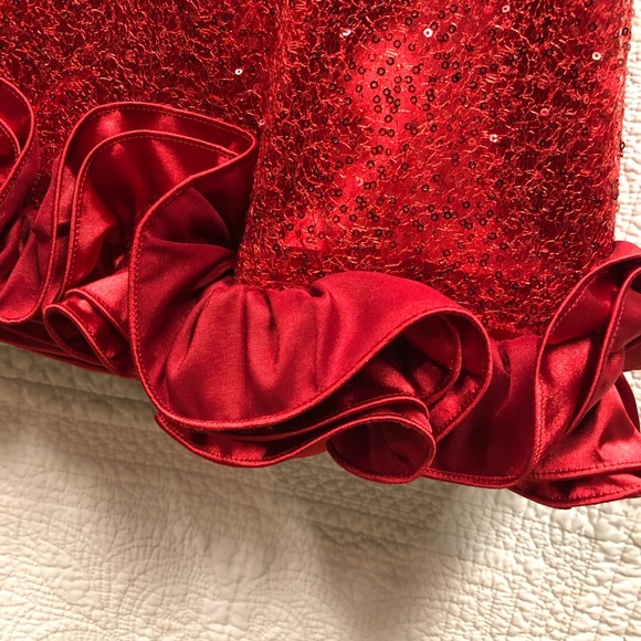 Nordstrom Love Carmen Red Sequin Cocktail Bubble - Picture 3 of 6